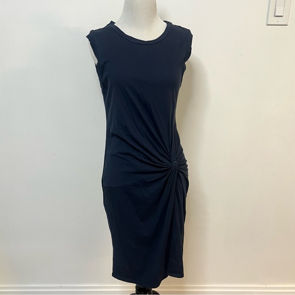 Stateside Navy Twist Midi Dress - Picture 1 of 3